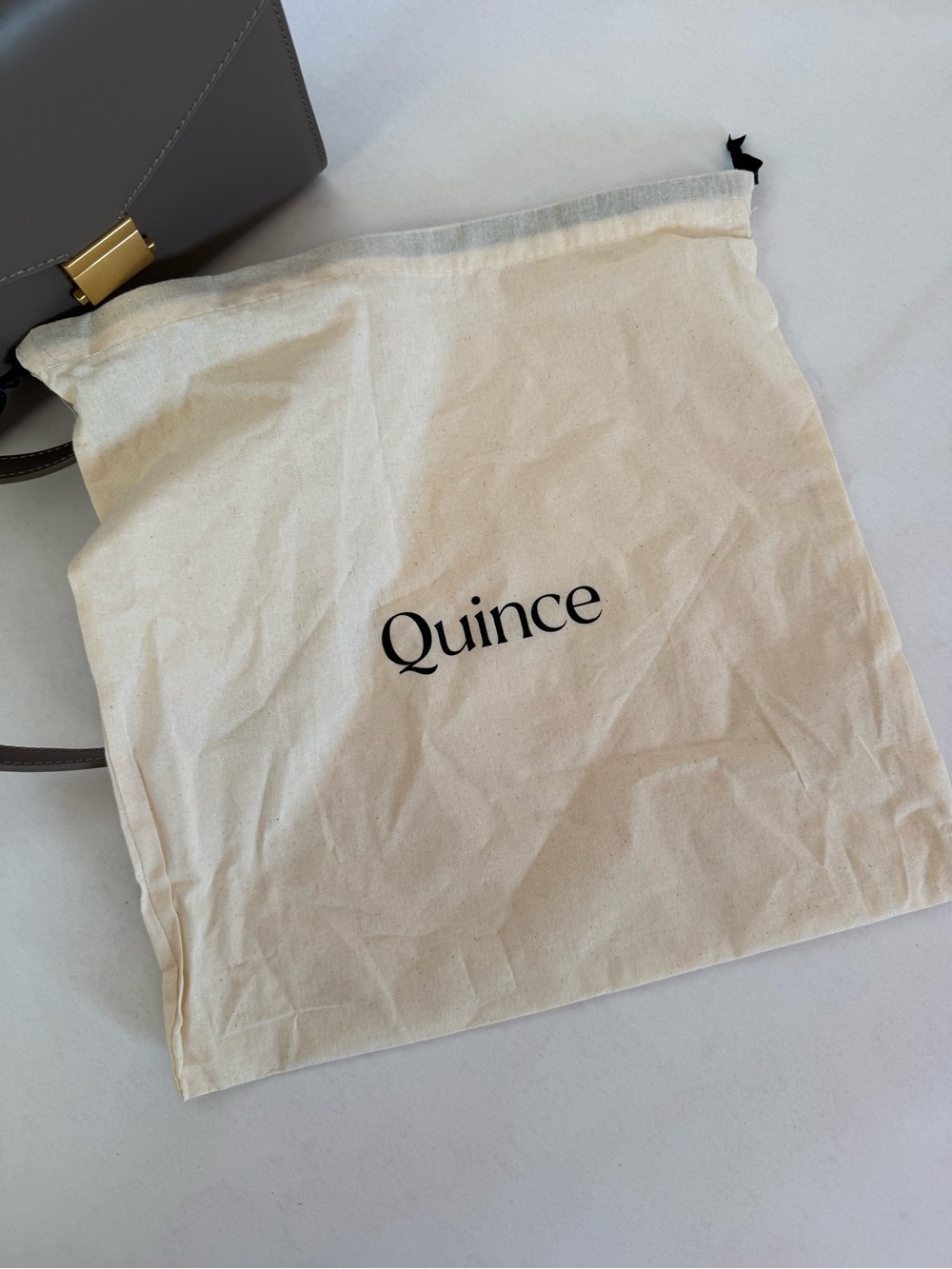 Quince Italian Leather Top Handle Crossbody Satchel, color: mink - Picture 4 of 4